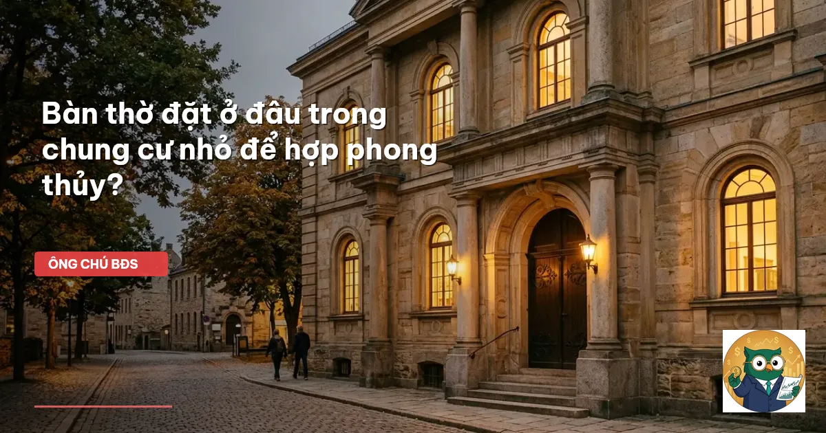 bàn thờ chung cư
