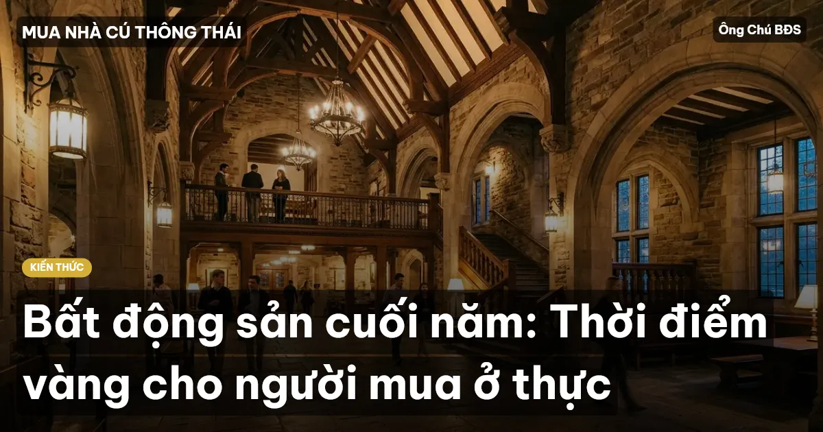 Bất động sản cuối năm: Thời điểm vàng cho người mua ở thực