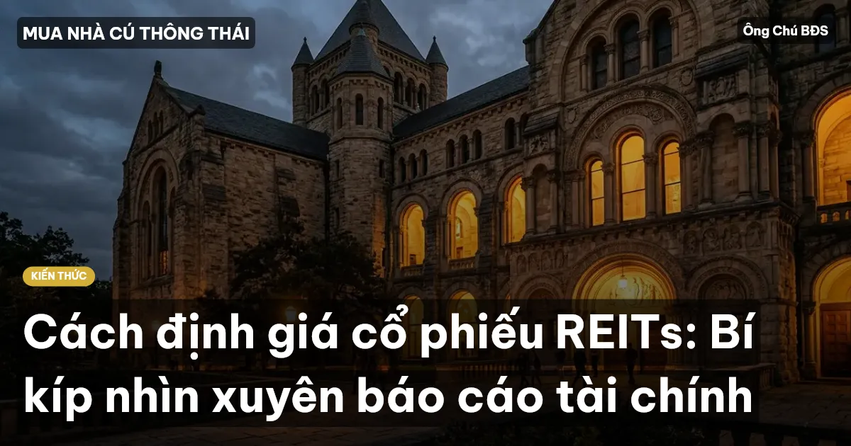 Cách định giá cổ phiếu REITs: Bí kíp nhìn xuyên báo cáo tài chính