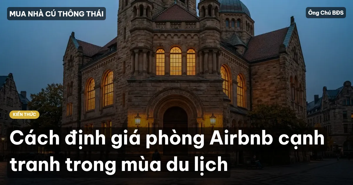 Cách định giá phòng Airbnb cạnh tranh trong mùa du lịch