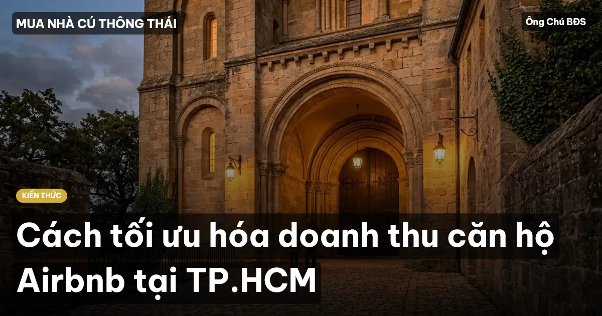 Cách tối ưu hóa doanh thu căn hộ Airbnb tại TP.HCM