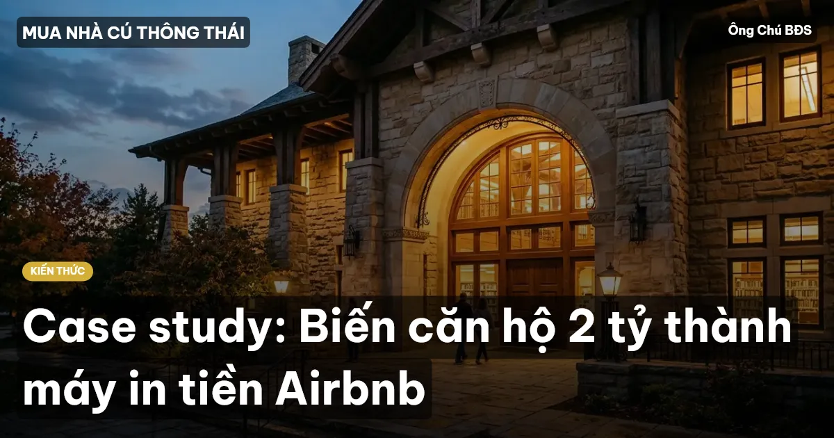 Case study: Biến căn hộ 2 tỷ thành máy in tiền Airbnb