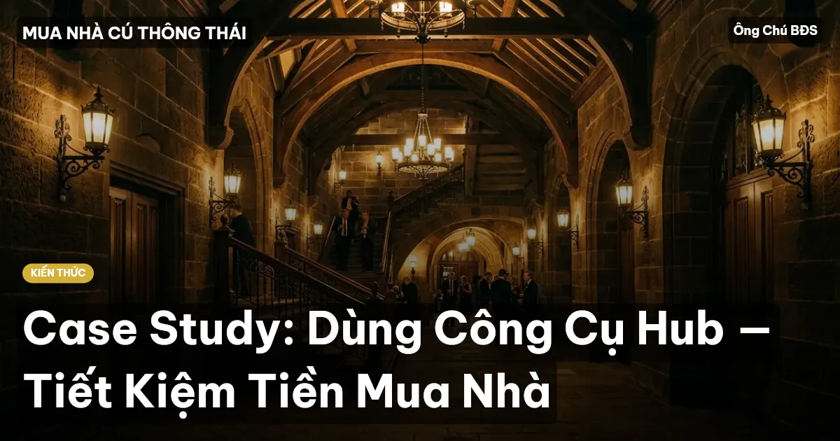 Case Study: Dùng Công Cụ Hub — Tiết Kiệm Tiền Mua Nhà