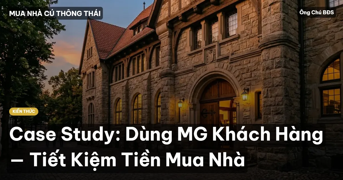 Case Study: Dùng MG Khách Hàng — Tiết Kiệm Tiền Mua Nhà