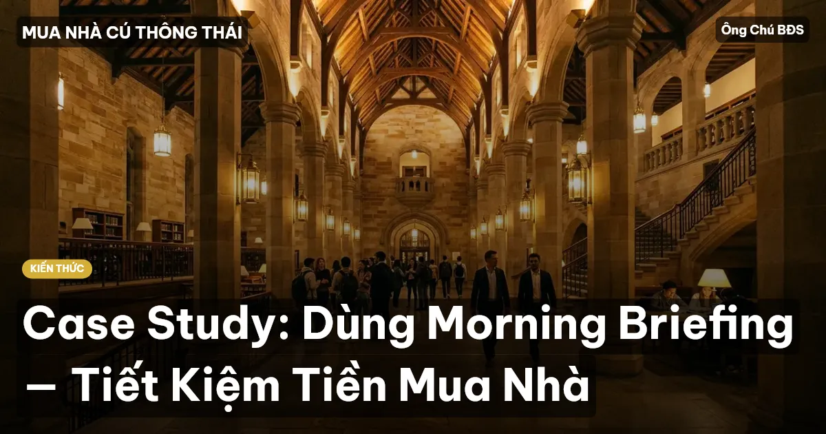 Case Study: Dùng Morning Briefing — Tiết Kiệm Tiền Mua Nhà