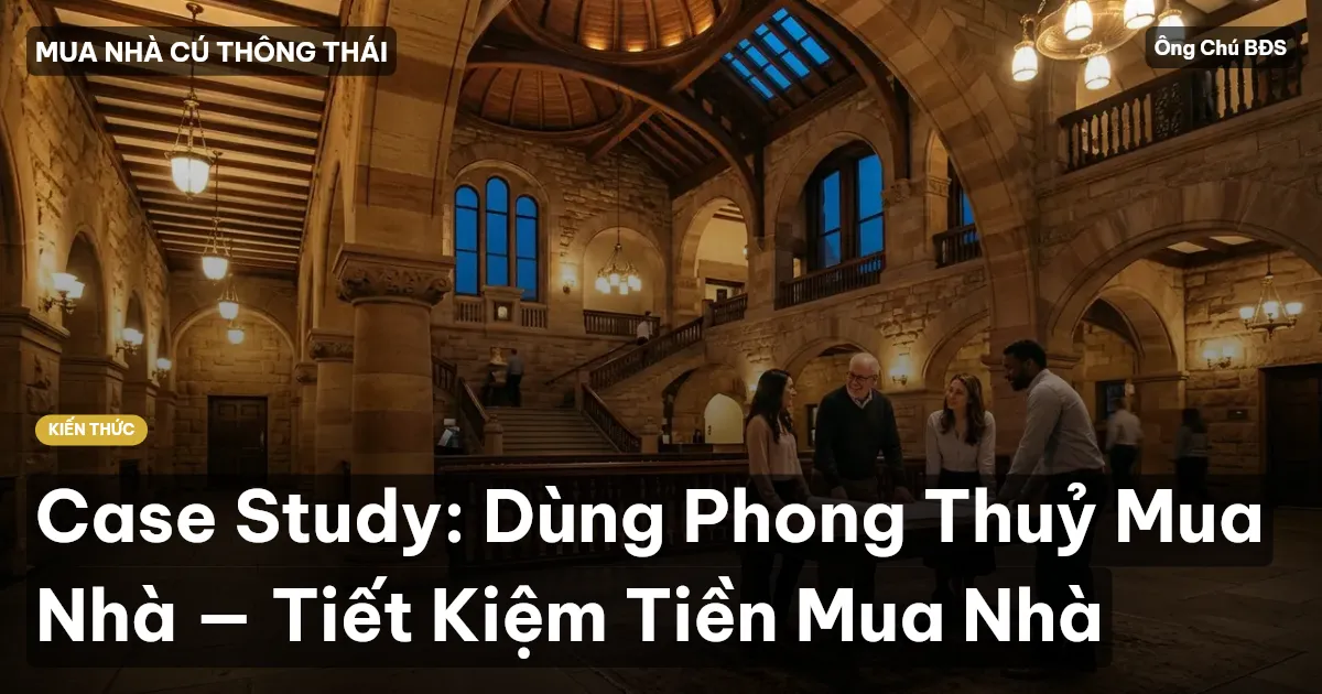 Case Study: Dùng Phong Thuỷ Mua Nhà — Tiết Kiệm Tiền Mua Nhà