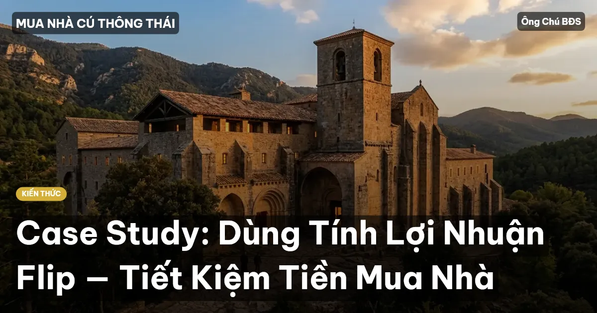 Case Study: Dùng Tính Lợi Nhuận Flip — Tiết Kiệm Tiền Mua Nhà