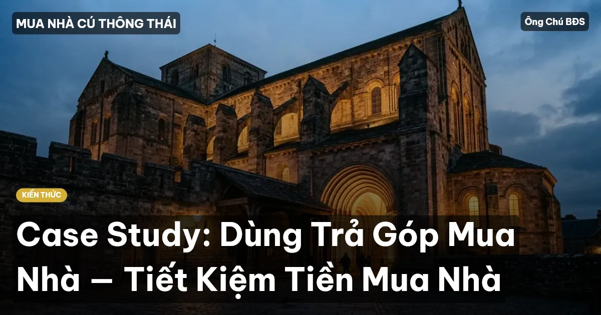 Case Study: Dùng Trả Góp Mua Nhà — Tiết Kiệm Tiền Mua Nhà