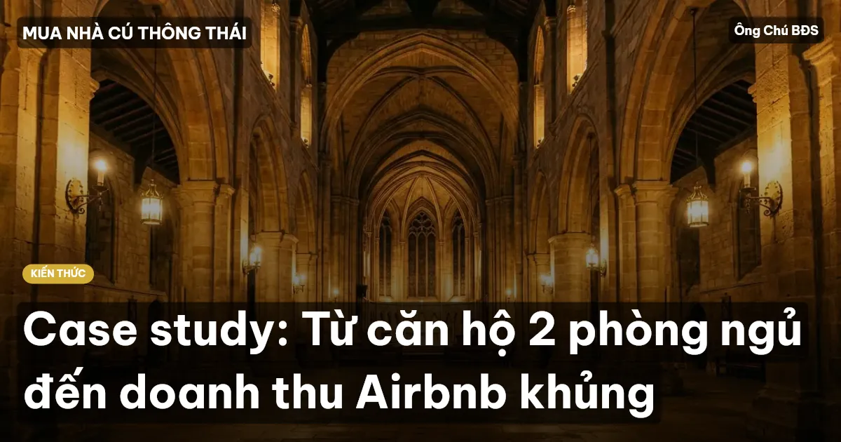 Case study: Từ căn hộ 2 phòng ngủ đến doanh thu Airbnb khủng