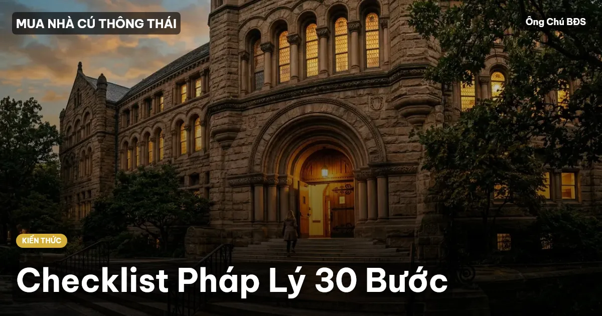 Checklist Pháp Lý 30 Bước