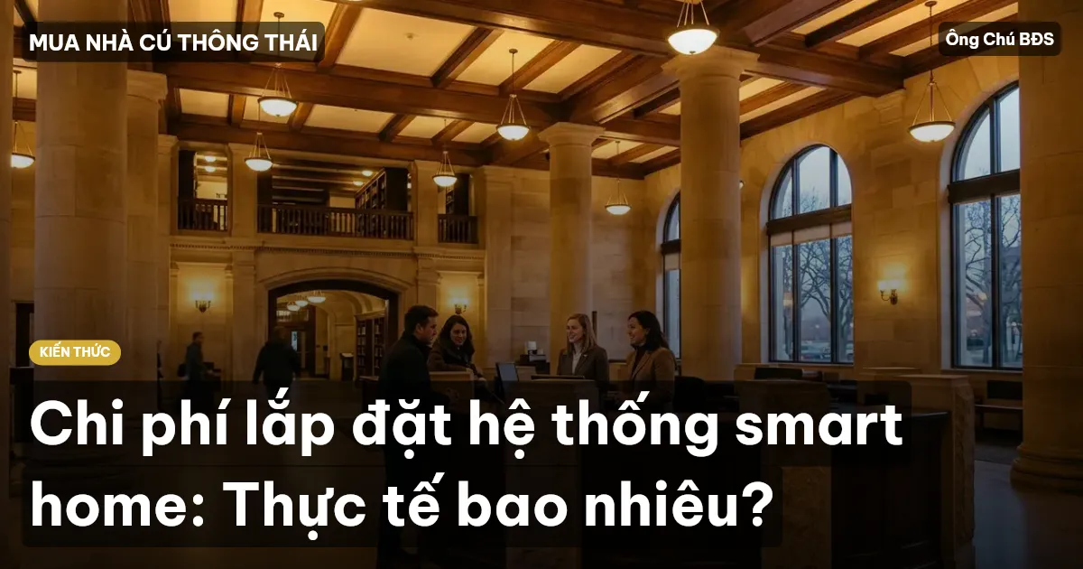 Chi phí lắp đặt hệ thống smart home: Thực tế bao nhiêu?
