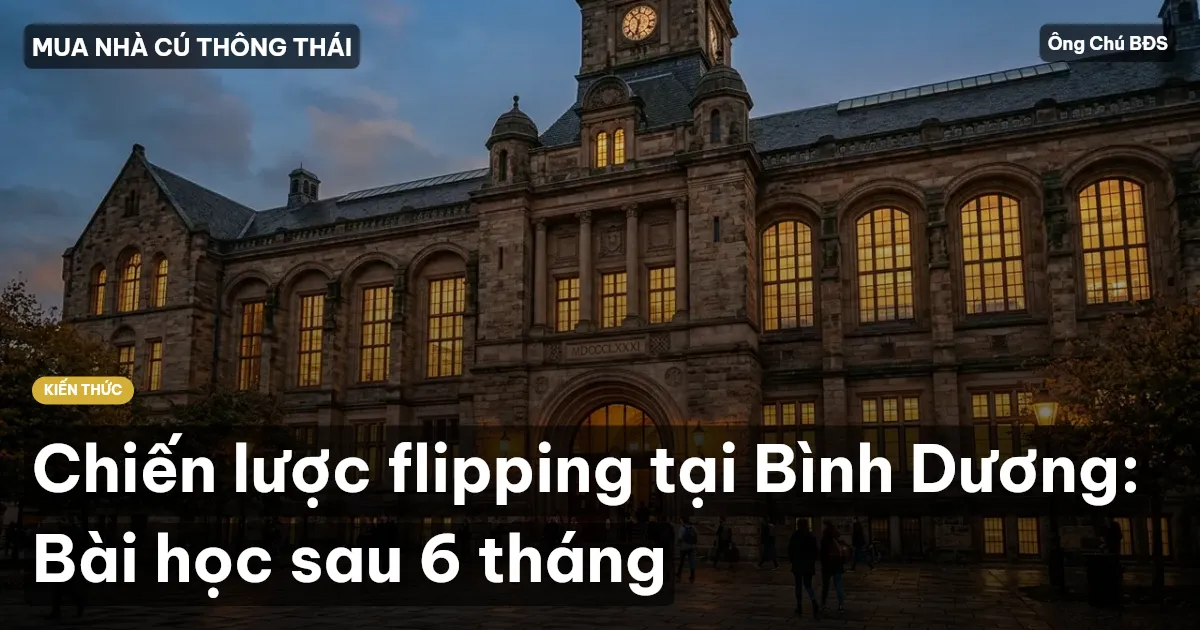 Chiến lược flipping tại Bình Dương: Bài học sau 6 tháng