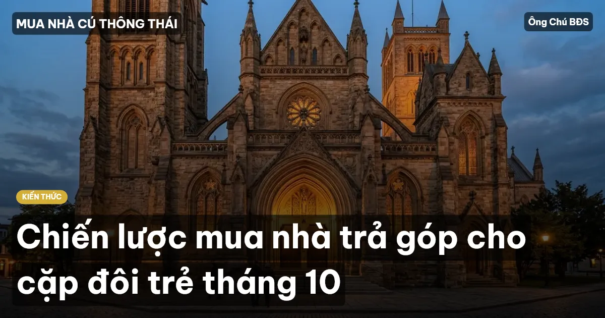 Chiến lược mua nhà trả góp cho cặp đôi trẻ tháng 10