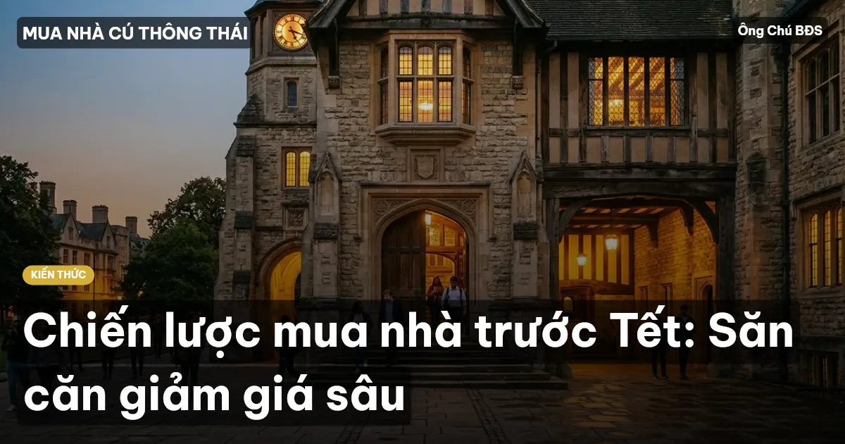 Chiến lược mua nhà trước Tết: Săn căn giảm giá sâu