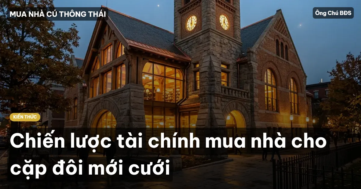 Chiến lược tài chính mua nhà cho cặp đôi mới cưới