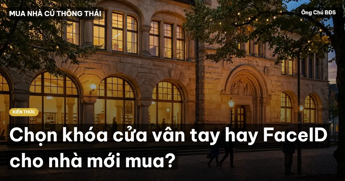 Chọn khóa cửa vân tay hay FaceID cho nhà mới mua?