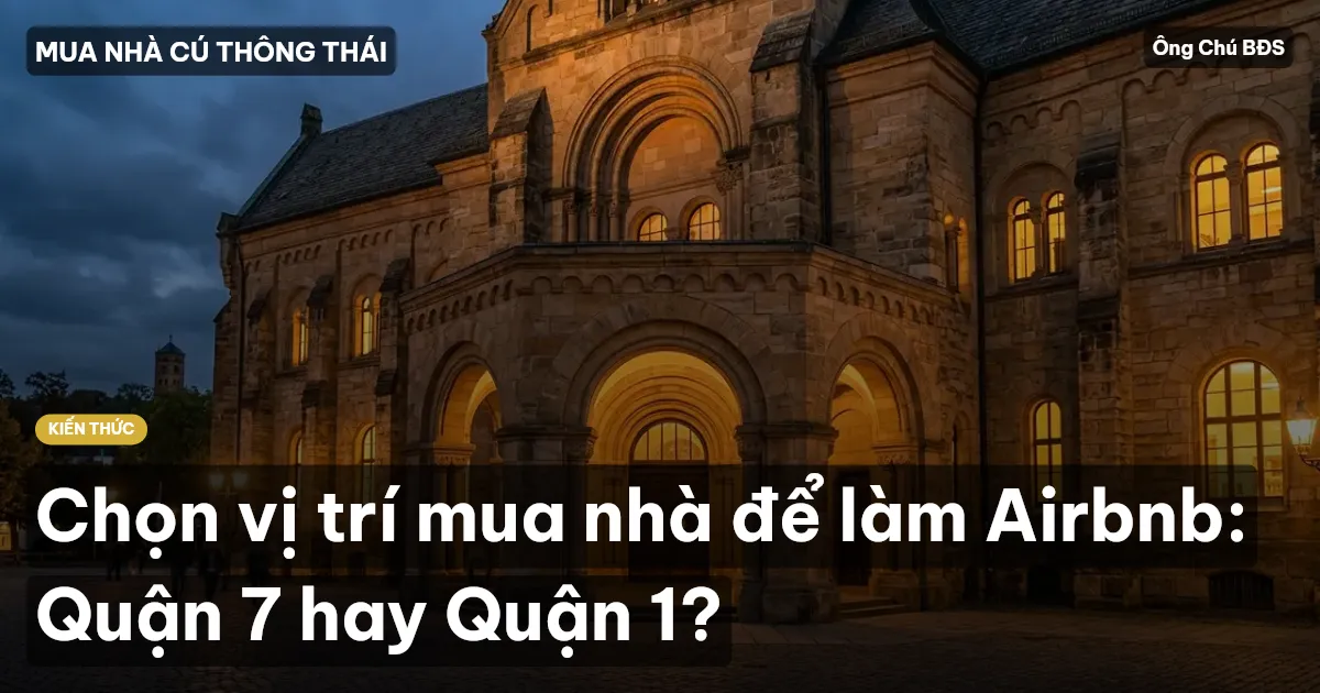 Chọn vị trí mua nhà để làm Airbnb: Quận 7 hay Quận 1?