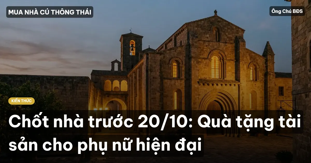 Chốt nhà trước 20/10: Quà tặng tài sản cho phụ nữ hiện đại