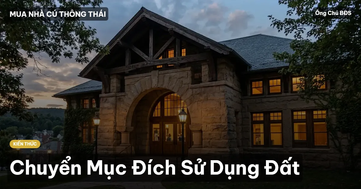 Chuyển Mục Đích Sử Dụng Đất