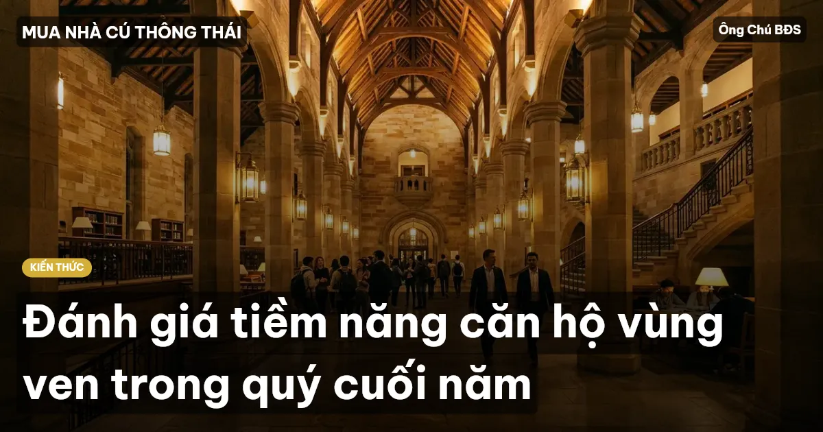 Đánh giá tiềm năng căn hộ vùng ven trong quý cuối năm