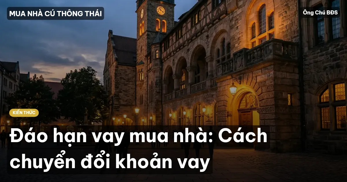 Đáo hạn vay mua nhà: Cách chuyển đổi khoản vay