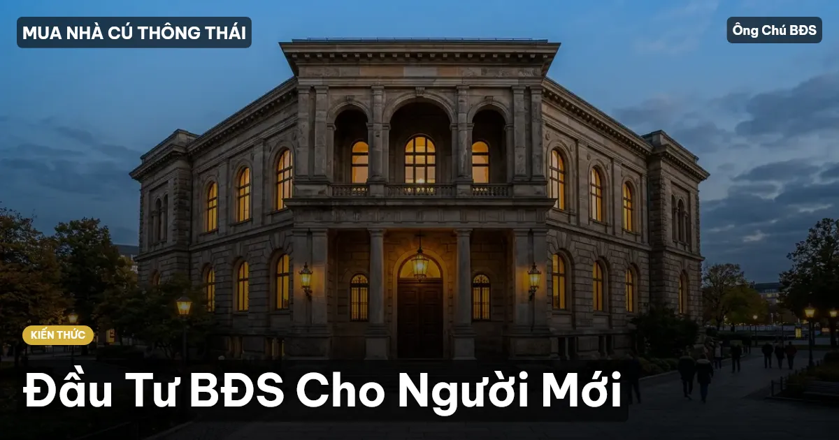 Đầu Tư BĐS Cho Người Mới