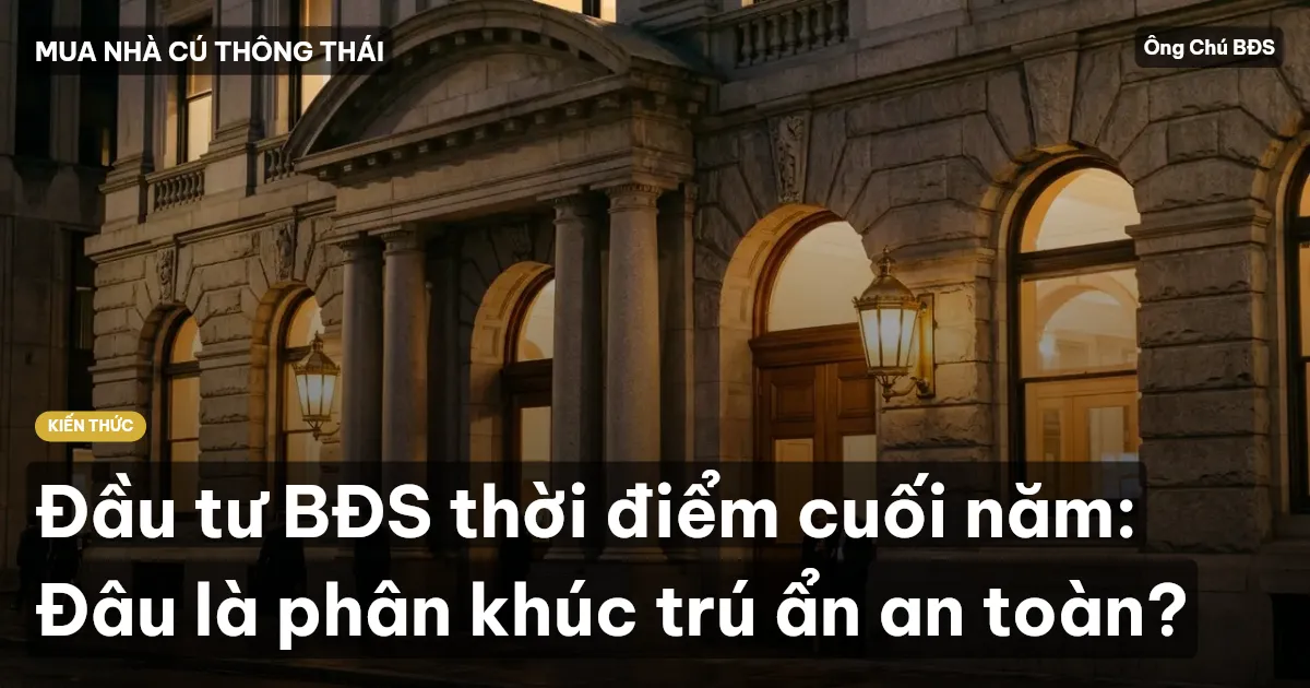 Đầu tư BĐS thời điểm cuối năm: Đâu là phân khúc trú ẩn an toàn?