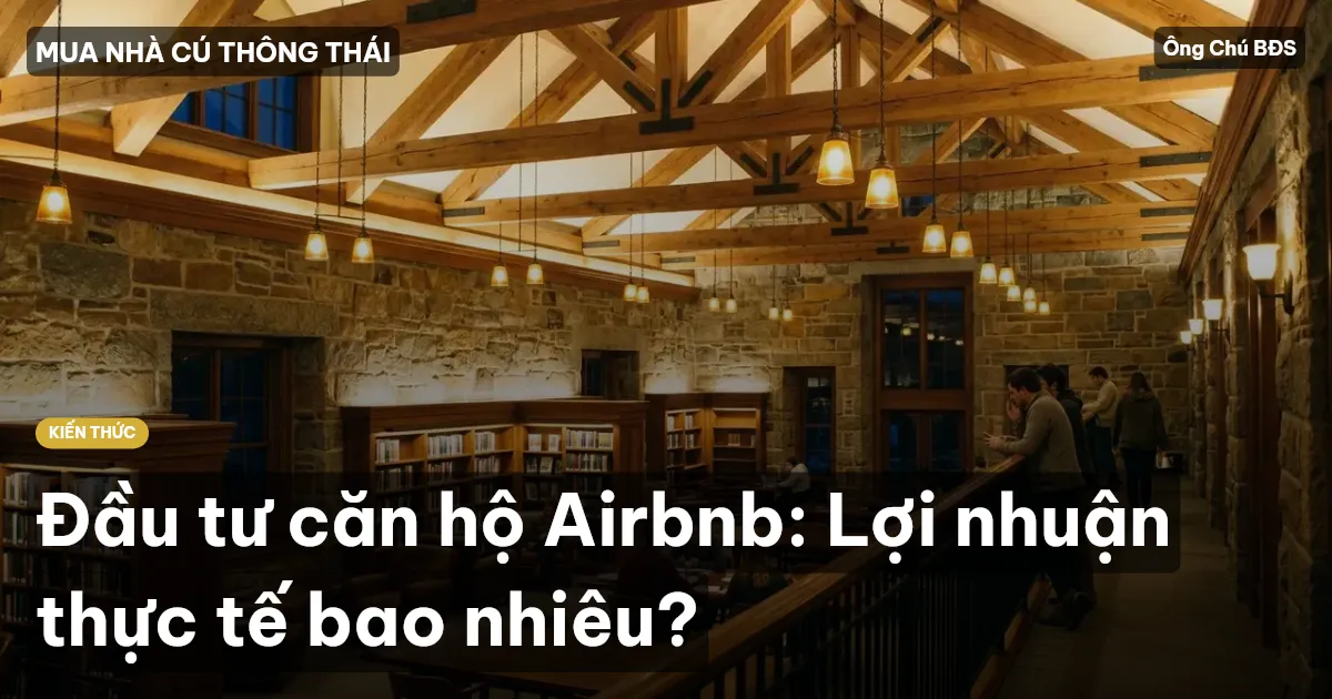 Đầu tư căn hộ Airbnb: Lợi nhuận thực tế bao nhiêu?