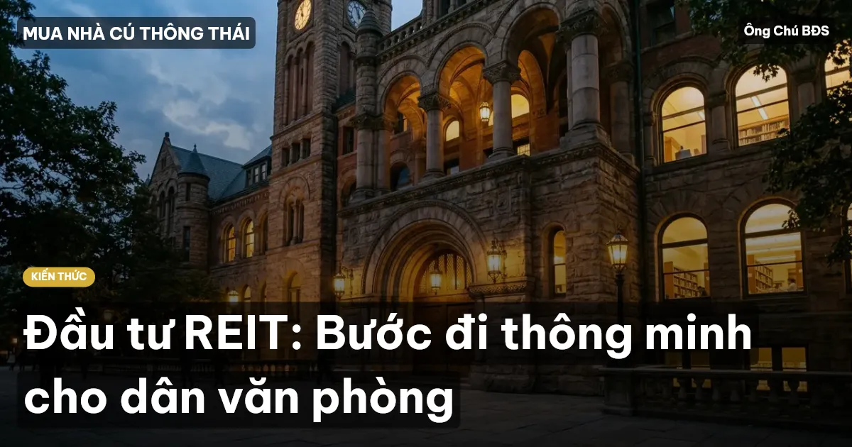 Đầu tư REIT: Bước đi thông minh cho dân văn phòng
