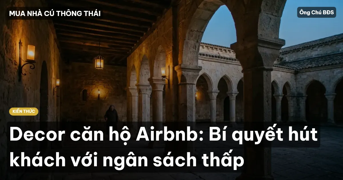 Decor căn hộ Airbnb: Bí quyết hút khách với ngân sách thấp