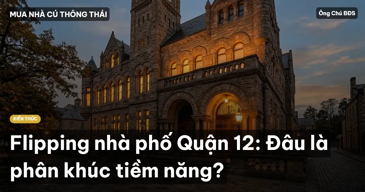 Flipping nhà phố Quận 12: Đâu là phân khúc tiềm năng?