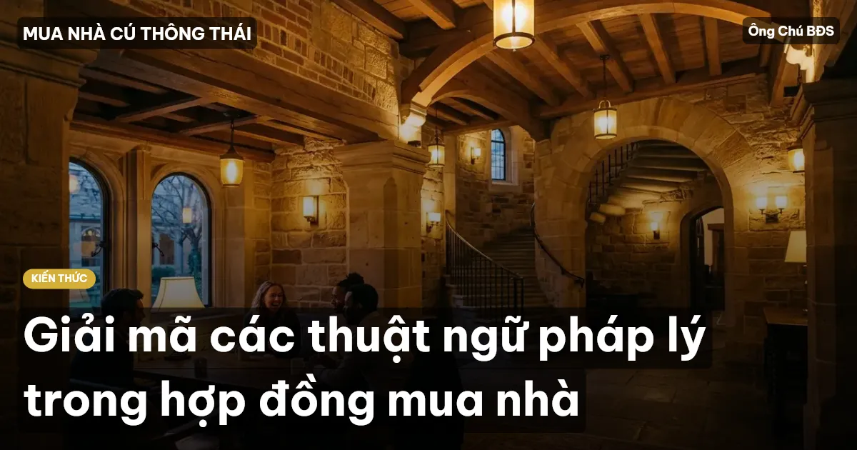Giải mã các thuật ngữ pháp lý trong hợp đồng mua nhà