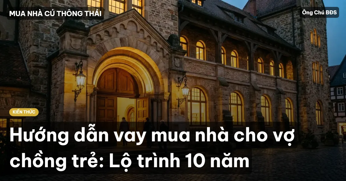 Hướng dẫn vay mua nhà cho vợ chồng trẻ: Lộ trình 10 năm