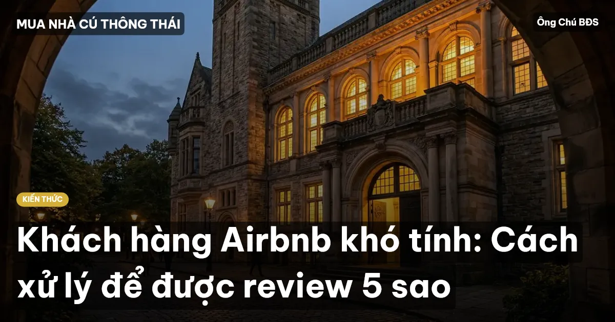 Khách hàng Airbnb khó tính: Cách xử lý để được review 5 sao