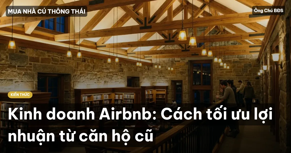 Kinh doanh Airbnb: Cách tối ưu lợi nhuận từ căn hộ cũ