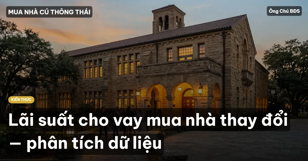Lãi suất cho vay mua nhà thay đổi — phân tích dữ liệu