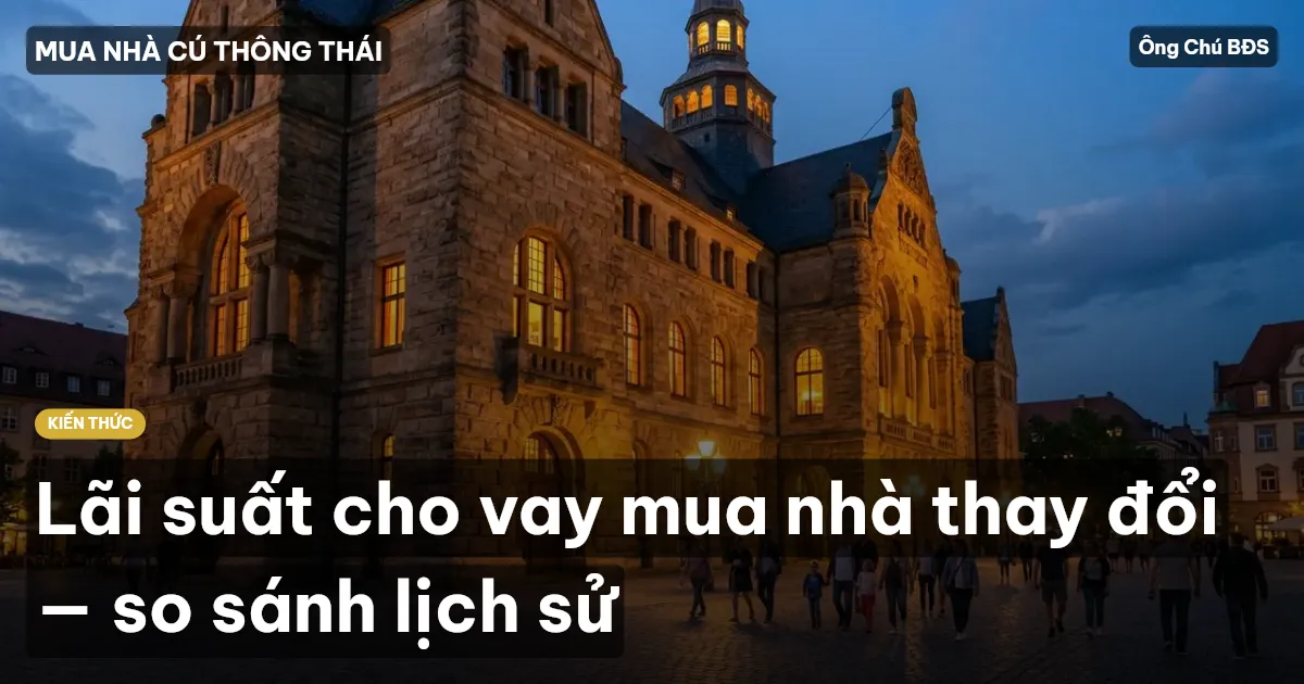 Lãi suất cho vay mua nhà thay đổi — so sánh lịch sử