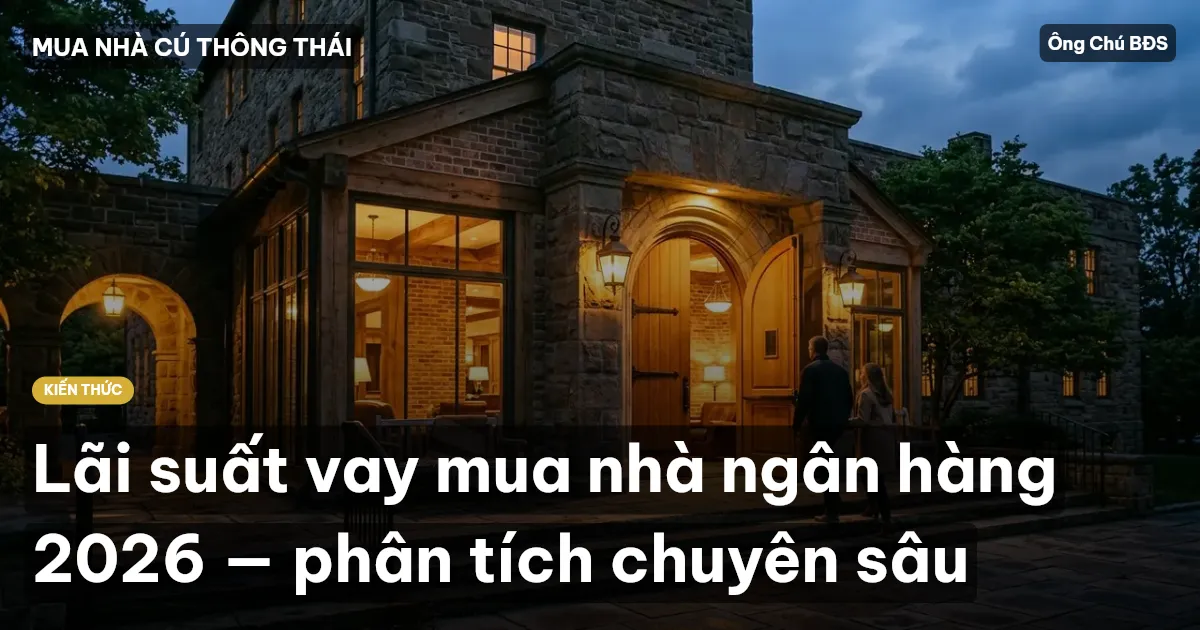 Lãi suất vay mua nhà ngân hàng 2026 — phân tích chuyên sâu