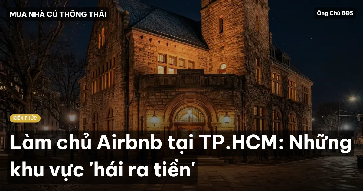 Làm chủ Airbnb tại TP.HCM: Những khu vực 'hái ra tiền'
