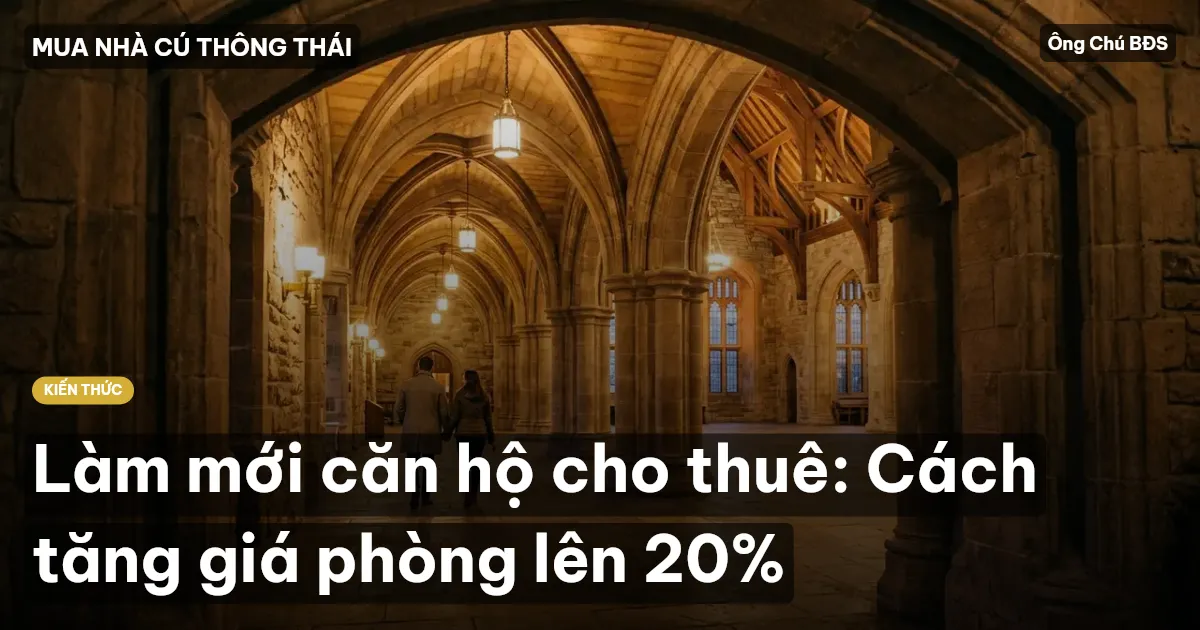 Làm mới căn hộ cho thuê: Cách tăng giá phòng lên 20%
