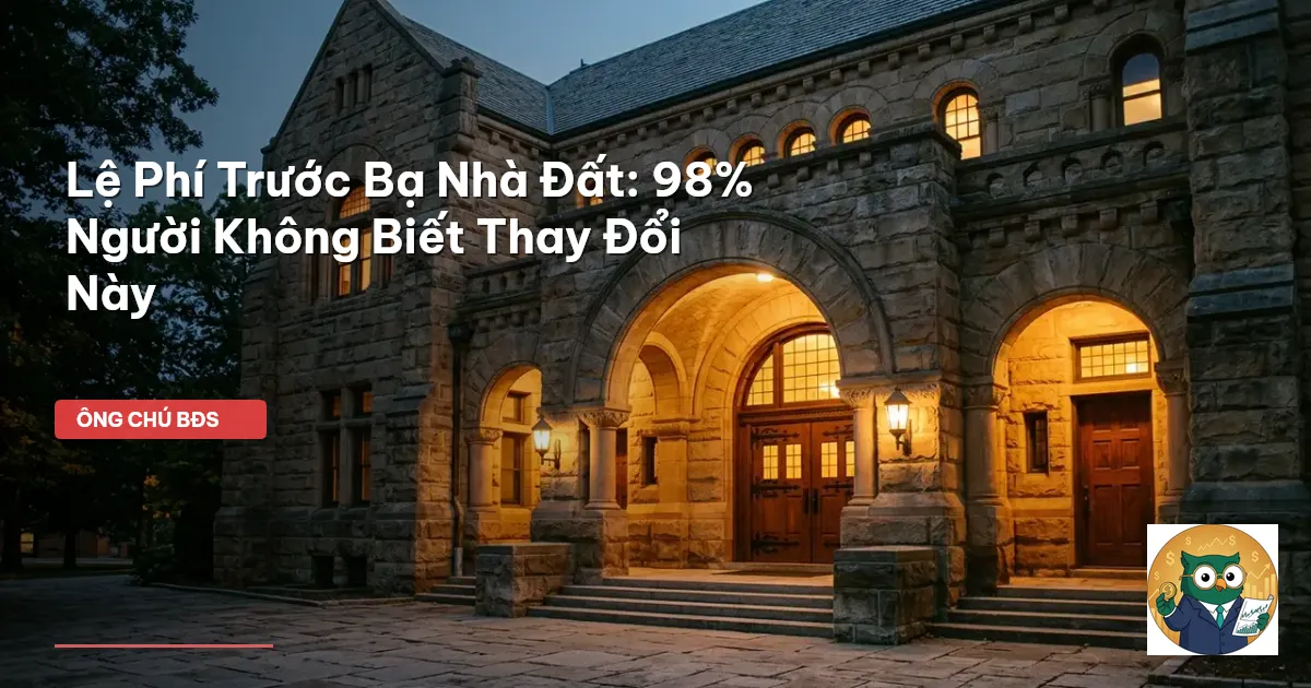 lệ phí trước bạ