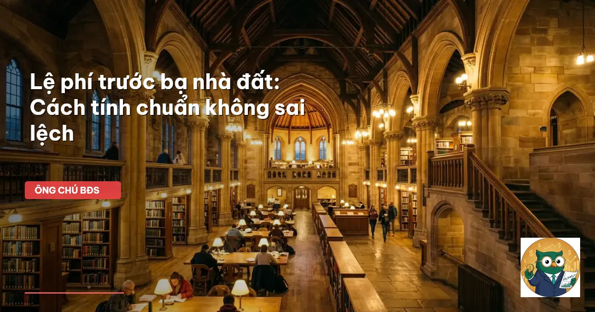 lệ phí trước bạ nhà đất