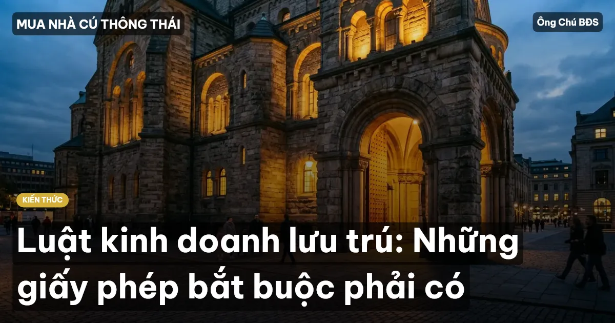 Luật kinh doanh lưu trú: Những giấy phép bắt buộc phải có