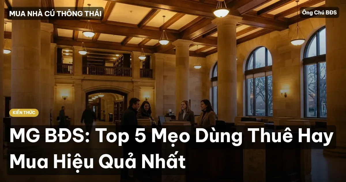MG BĐS: Top 5 Mẹo Dùng Thuê Hay Mua Hiệu Quả Nhất
