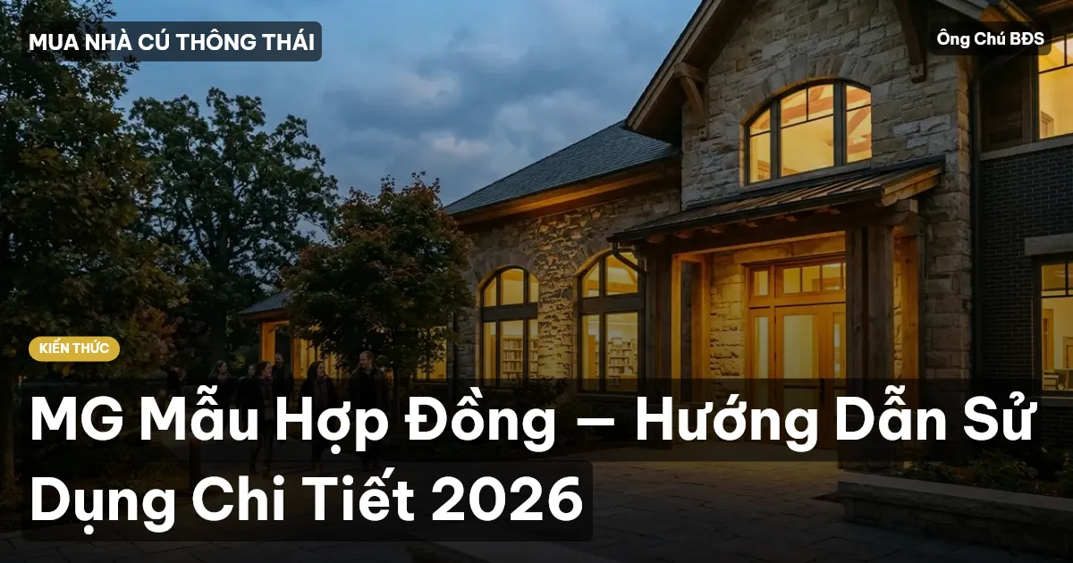 MG Mẫu Hợp Đồng — Hướng Dẫn Sử Dụng Chi Tiết 2026