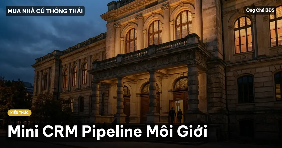 Mini CRM Pipeline Môi Giới