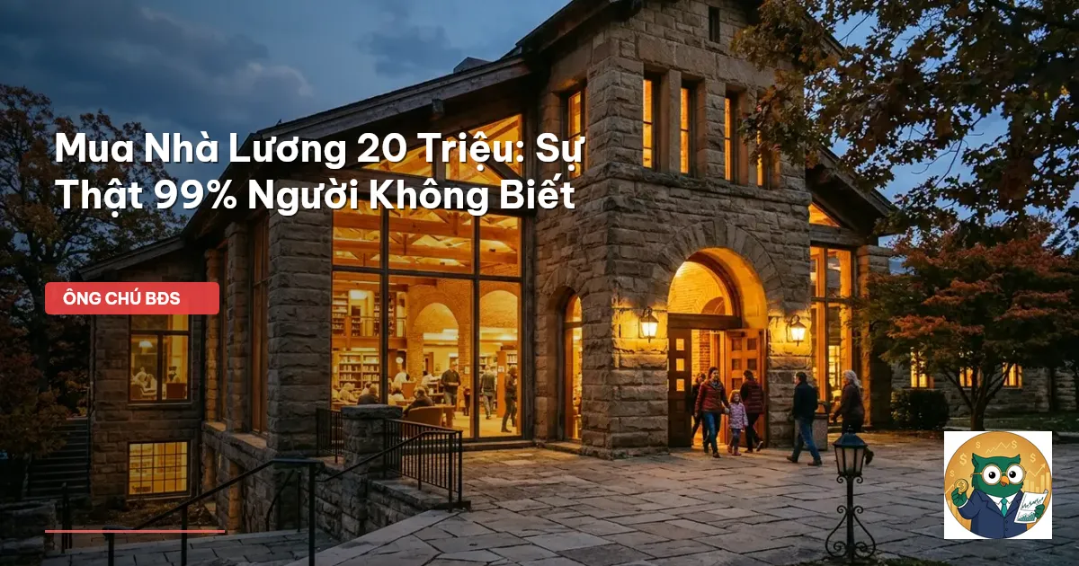 lương 20 triệu mua nhà