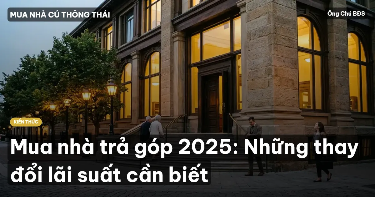Mua nhà trả góp 2025: Những thay đổi lãi suất cần biết