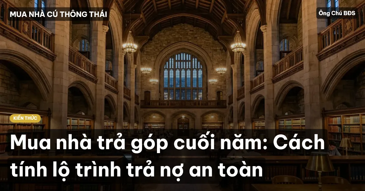 Mua nhà trả góp cuối năm: Cách tính lộ trình trả nợ an toàn