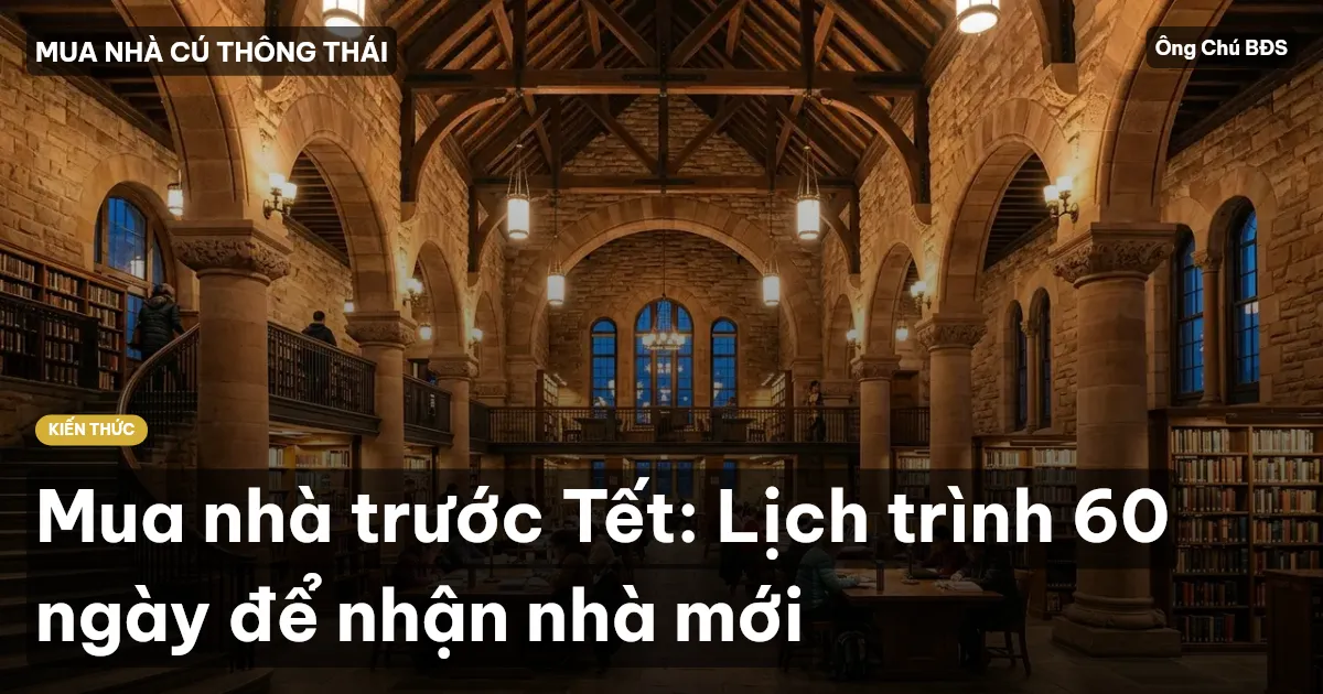 Mua nhà trước Tết: Lịch trình 60 ngày để nhận nhà mới